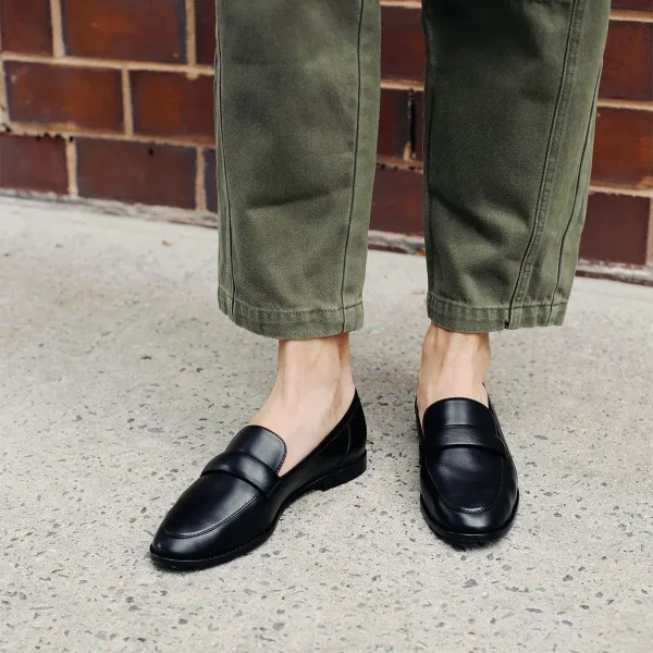 The Andie Loafer - Black Nappa - Image 2