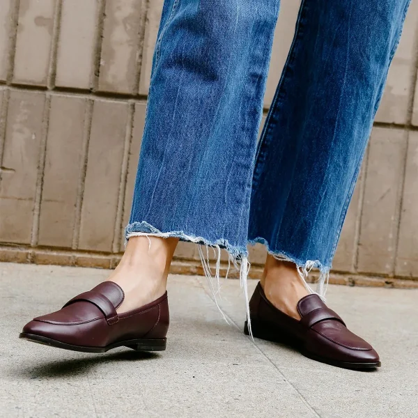 The Andie Loafer - Burgundy Nappa - Image 2