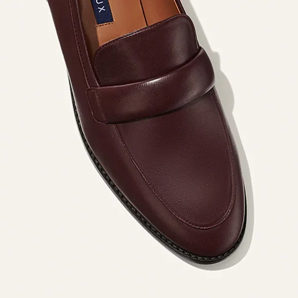The Andie Loafer - Burgundy Nappa - Image 6