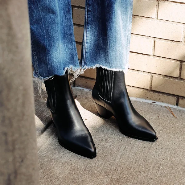 The Agnes Boot - Black Calf - Image 2