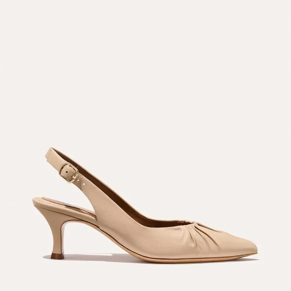 The Anya Slingback - Almond Nappa