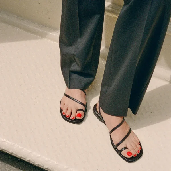 The Positano Sandal - Espresso Nappa - Image 2