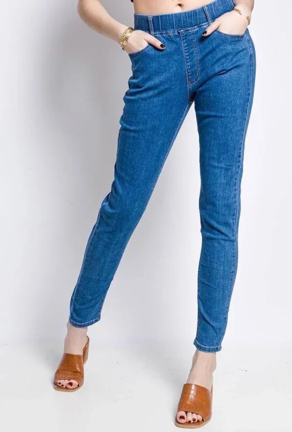 Elasticated Waist Stretchy Skinny Jeans