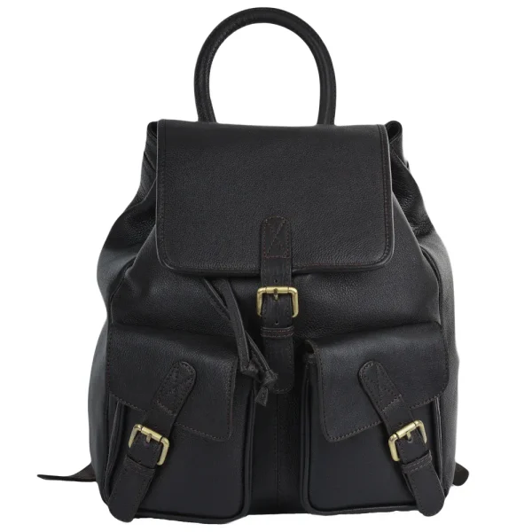 Leather Backpack - Rucksack Brown - Image 6