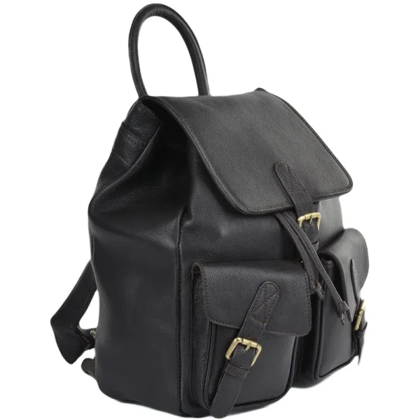 Leather Backpack - Rucksack Brown - Image 7