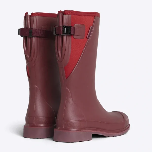 Darcy Mid Calf Gumboot  // Beetroot & Red - Image 2