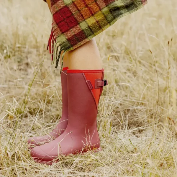 Darcy Mid Calf Gumboot  // Beetroot & Red - Image 6