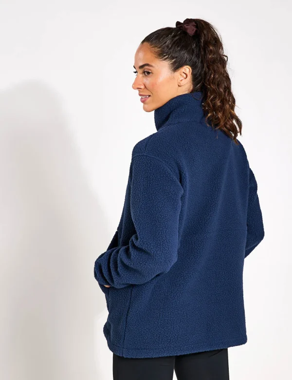 Hawksker Half Zip Sherpa Fleece - Dusk - Image 2