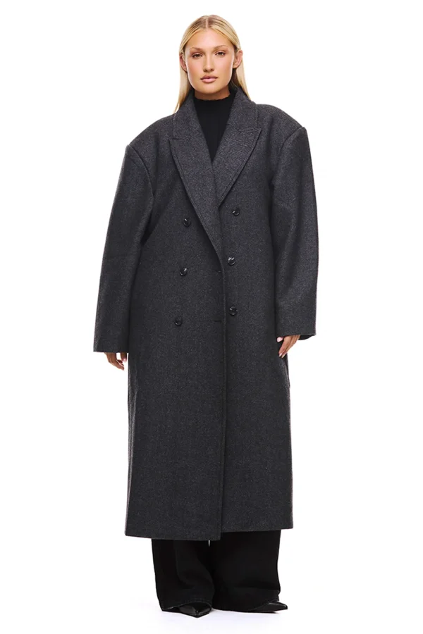 THE BOSTON OVERSIZED GREY COAT - Image 5