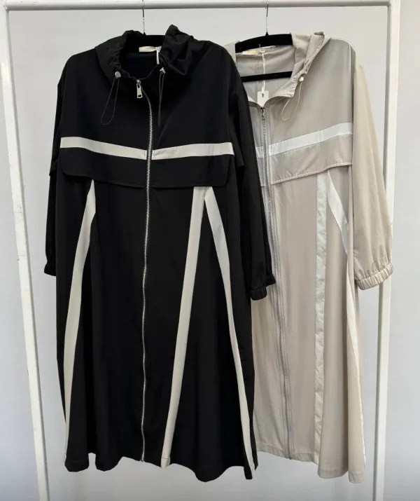 Ladies Funky Hooded Coat - Image 2