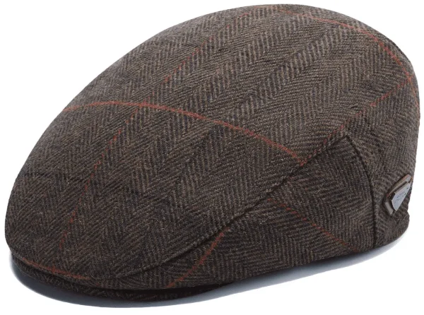 Herringbone Gentlemens Style Flat Cap - Image 3