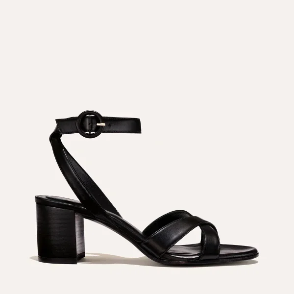 The City Sandal - Black Nappa