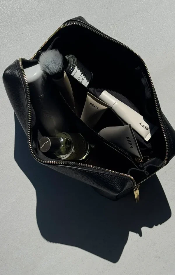 THE CLAUDIA BLACK MAKEUP BAG - Image 2