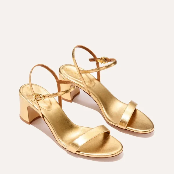 The Cleo Sandal - Gold Nappa - Image 2