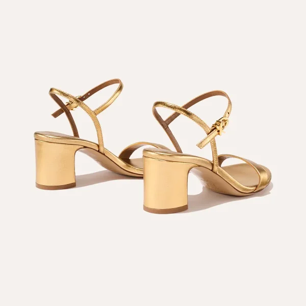 The Cleo Sandal - Gold Nappa - Image 3