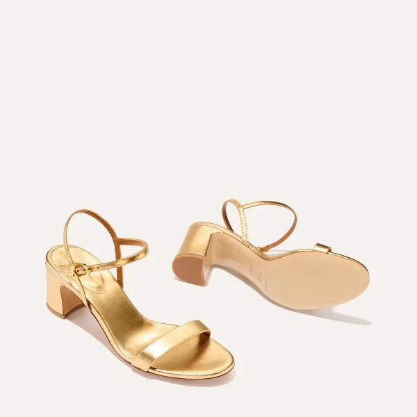 The Cleo Sandal - Gold Nappa - Image 4