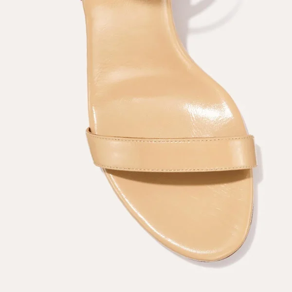 The Cleo Sandal - Sand Crinkle-Gloss Nappa - Image 5