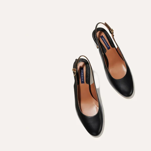 The Cluny Slingback - Black Nappa - Image 6