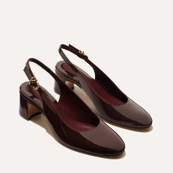 The Cluny Slingback - Burgundy Patent - Image 3