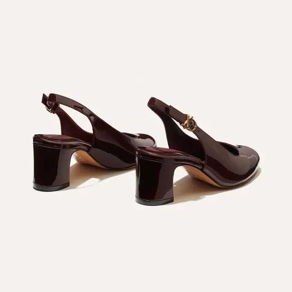The Cluny Slingback - Burgundy Patent - Image 4