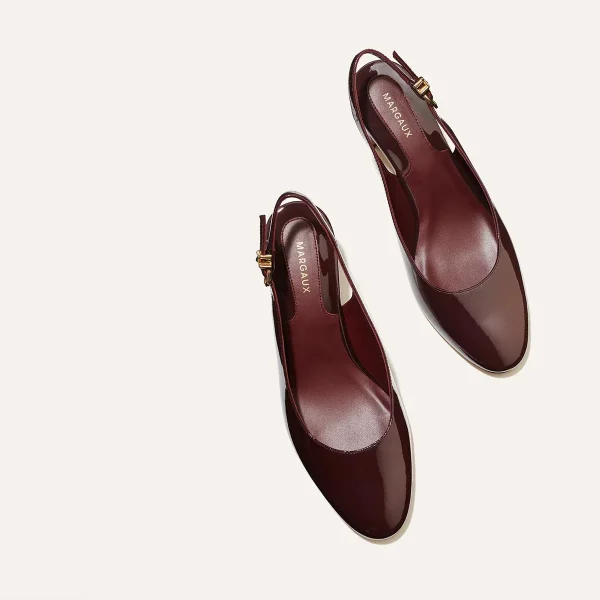 The Cluny Slingback - Burgundy Patent - Image 6
