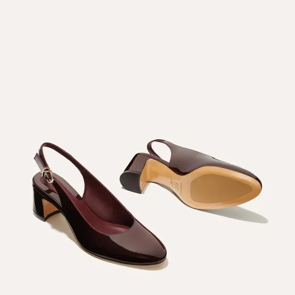 The Cluny Slingback - Burgundy Patent - Image 5