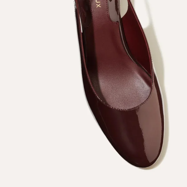 The Cluny Slingback - Burgundy Patent - Image 7