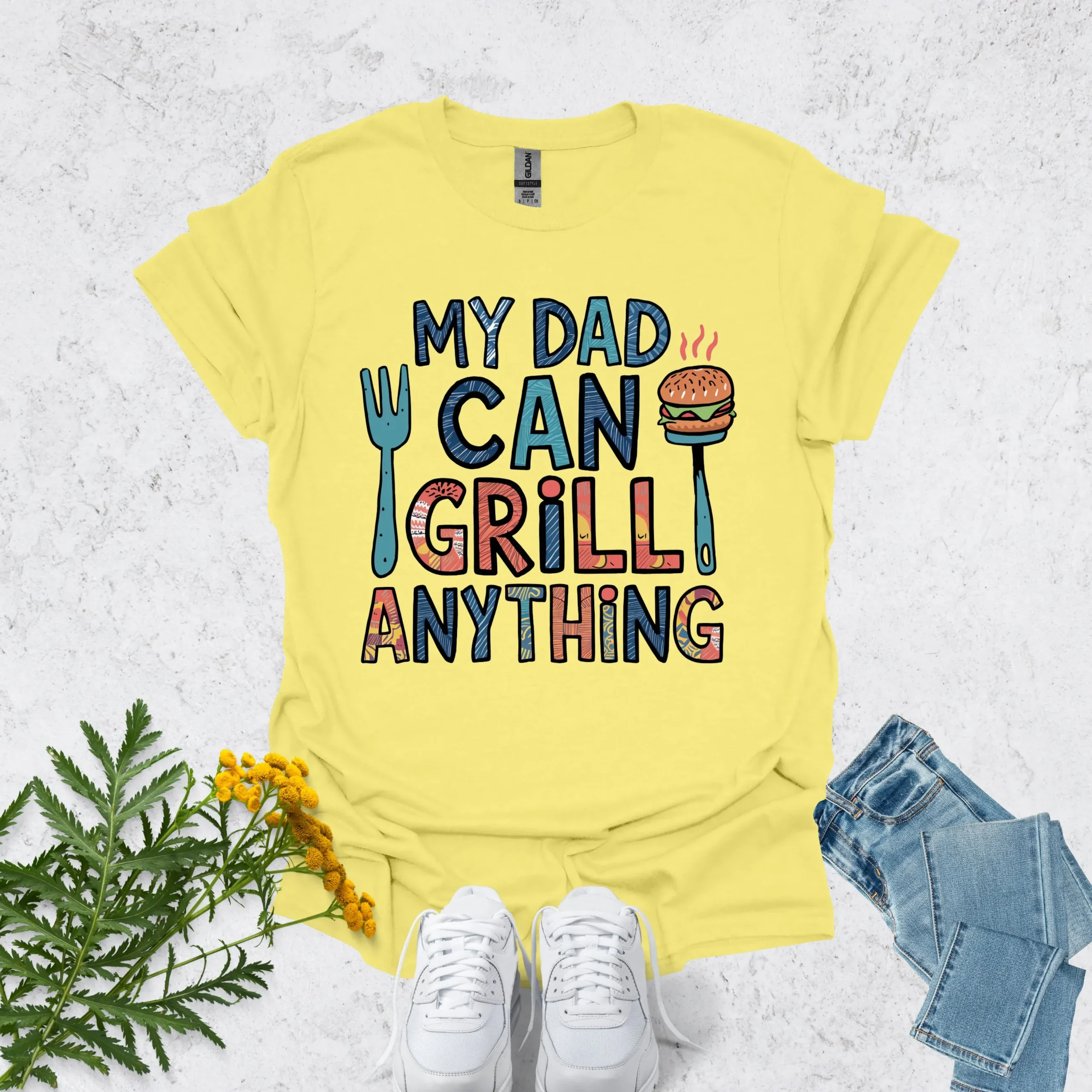 Top dad shirt | My Dad Can Grill Anything - Image 2