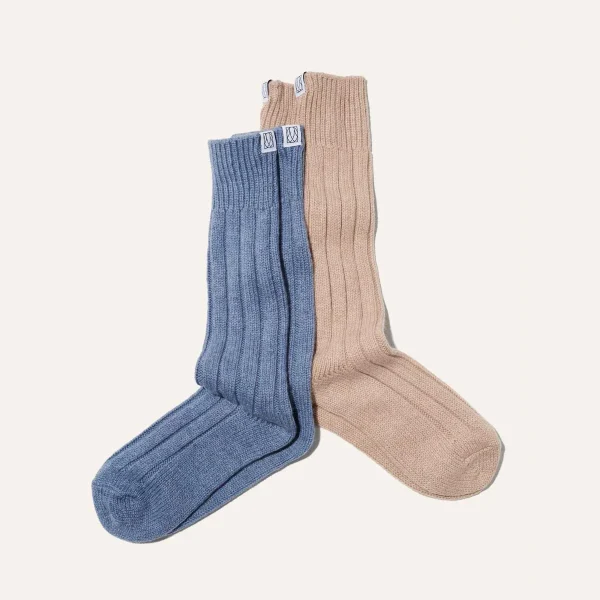 The Cozy Sock - Box Set in Light Blue and Oatmeal - Image 2