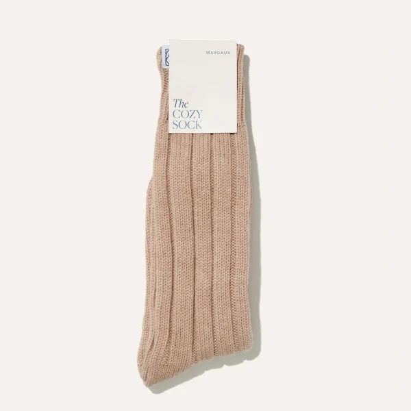 The Cozy Sock - Oatmeal Wool / Cashmere Blend - Image 3