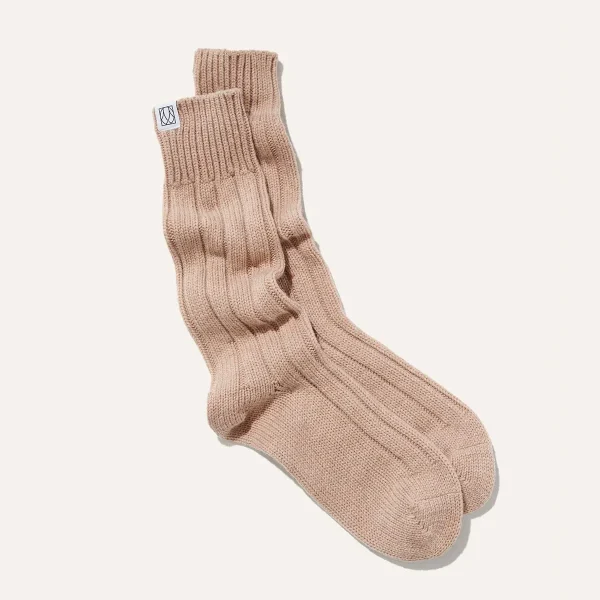 The Cozy Sock - Oatmeal Wool / Cashmere Blend - Image 5