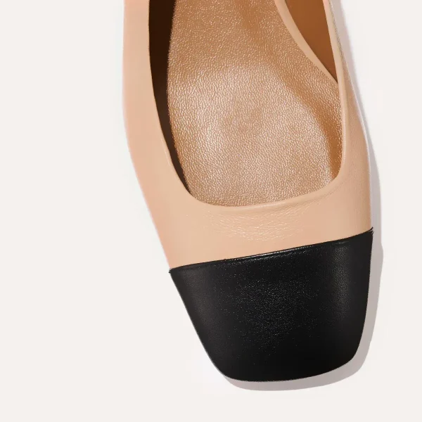The Darcy Slingback - Dune and Black Nappa - Image 7