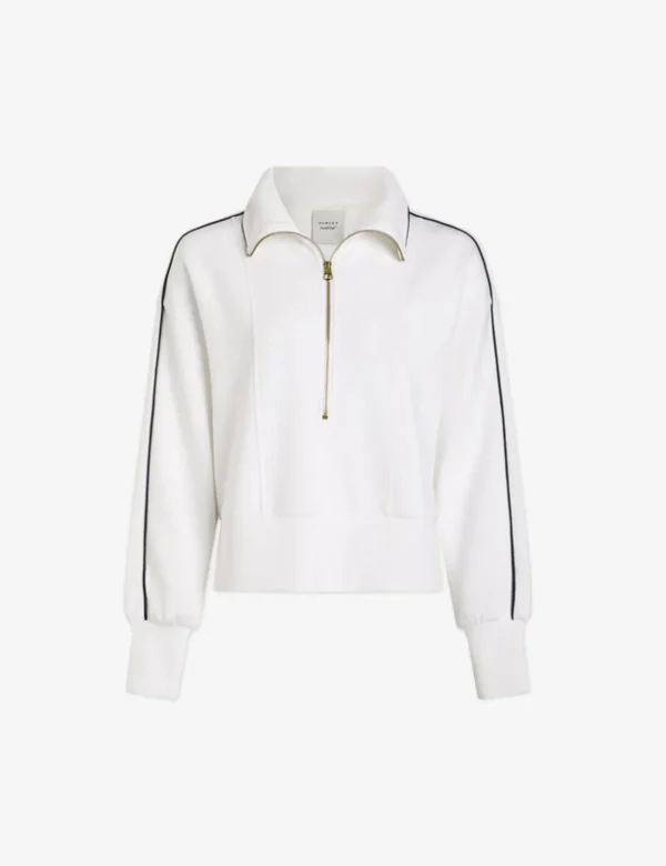Davenport Half-Zip Sweat - White - Image 6