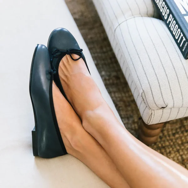 The Demi - Black and Navy Nappa - Image 2