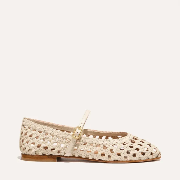 The Demi Jane - Ecru Woven Leather - Image 5