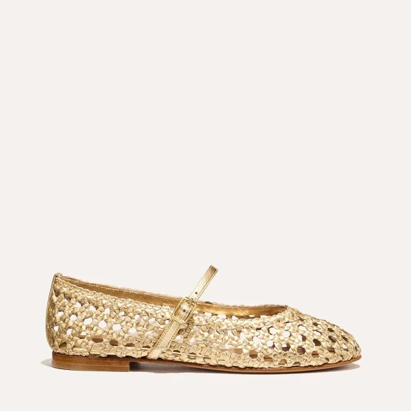 The Demi Jane - Gold Woven Leather - Image 2