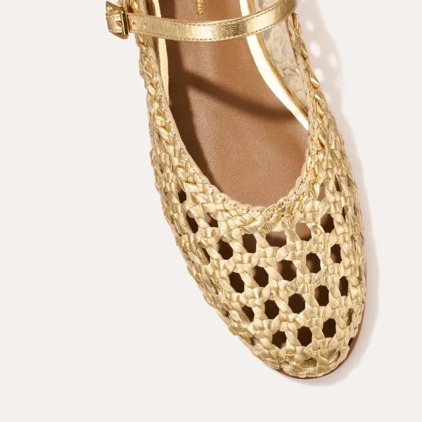 The Demi Jane - Gold Woven Leather - Image 6