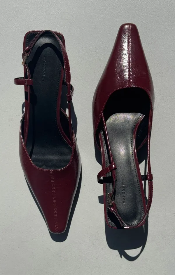 THE DOLLY BURGUNDY HEEL - Image 5