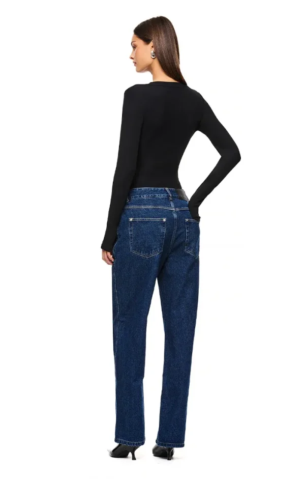 THE DOVE BLACK LONG-SLEEVE TOP - Image 3