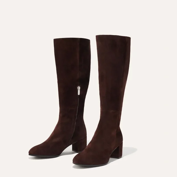 The Edie Boot - Chocolate Suede - Image 3