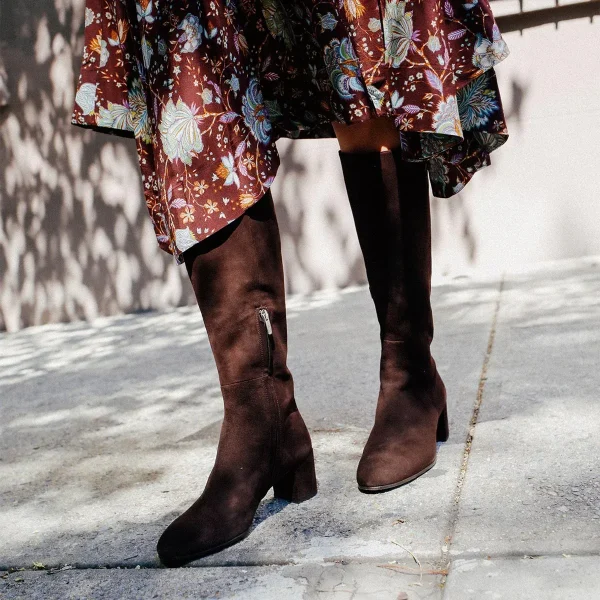 The Edie Boot - Chocolate Suede - Image 2