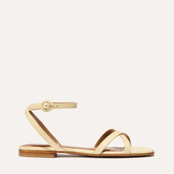 The Flat Sandal - Butter Nappa