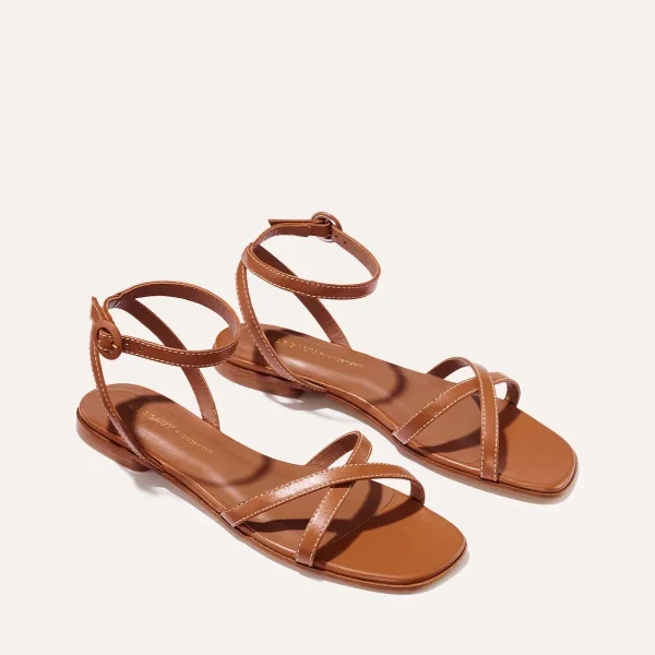The Flat Sandal - Saddle Nappa - Image 3