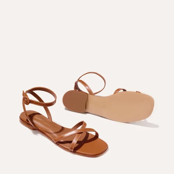 The Flat Sandal - Saddle Nappa - Image 5