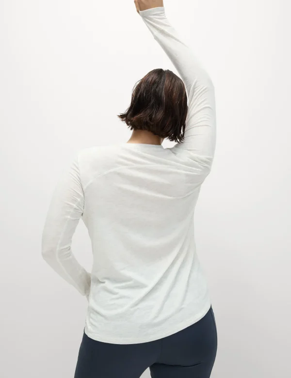 Merinotec Crew Neck Walking Top - Ivory - Image 2