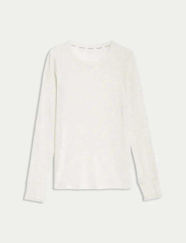 Merinotec Crew Neck Walking Top - Ivory - Image 8
