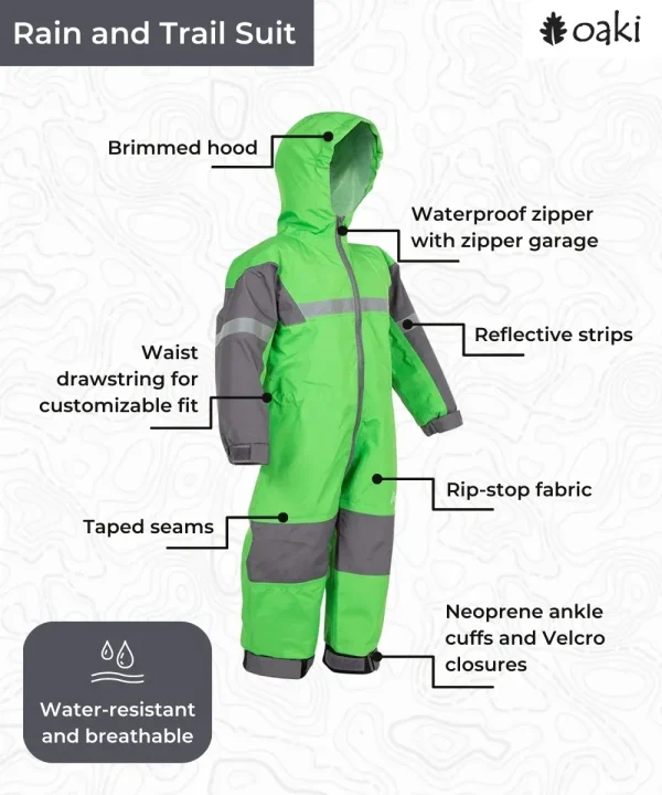 Children's Trail Suit, Classic Green - Image 2