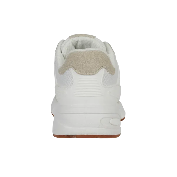Hollie Lace Up Chunky Trainer - Ecru/White - Image 2
