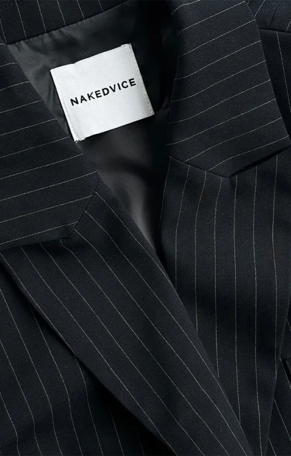 THE ISLA NAVY PINSTRIPE BLAZER - Image 7