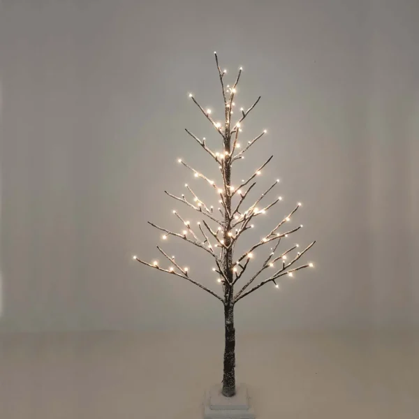 LED Lights Snowy Trees - Christmas